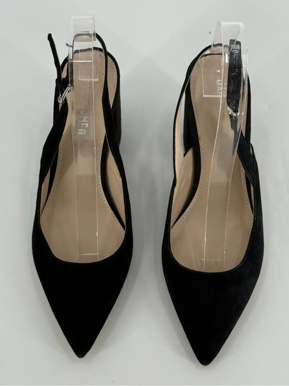 Marc Fisher Majer Pointy Toe Slingback Block Heel Pumps 7.5 - Picture 4 of 9